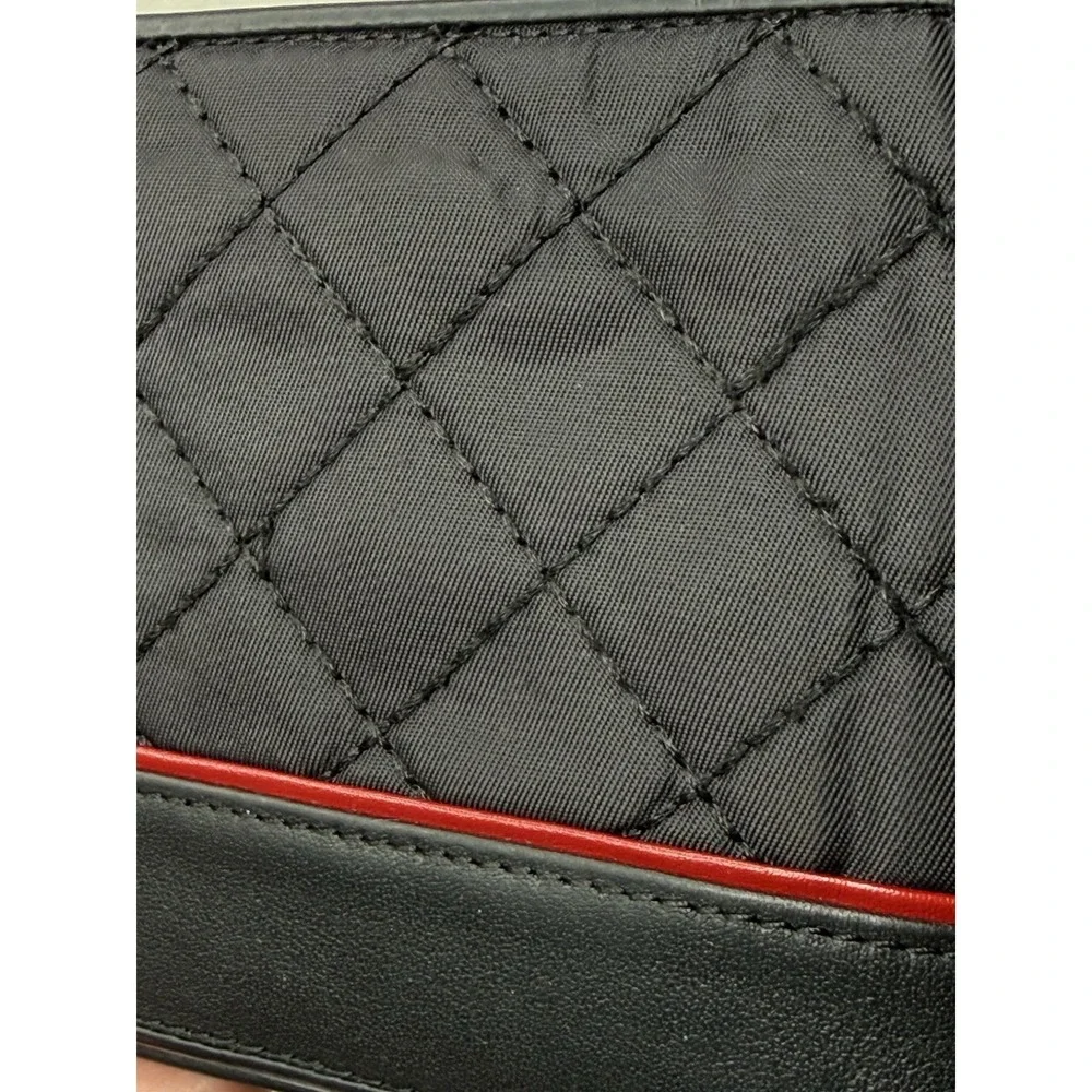 BMW M Series Quilted Nylon & Leather Bifold Wallet Black Car Lover Rare Dad